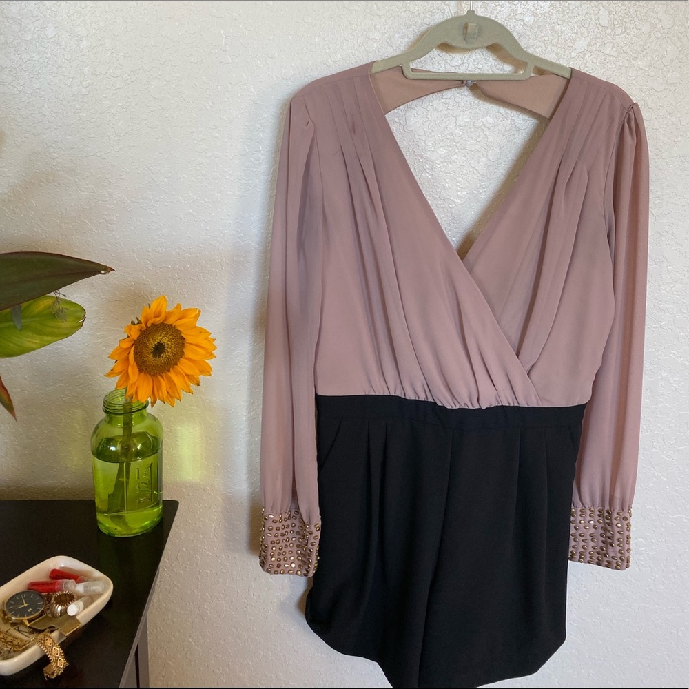 A’Gaci Long Sleeve/Open back Romper